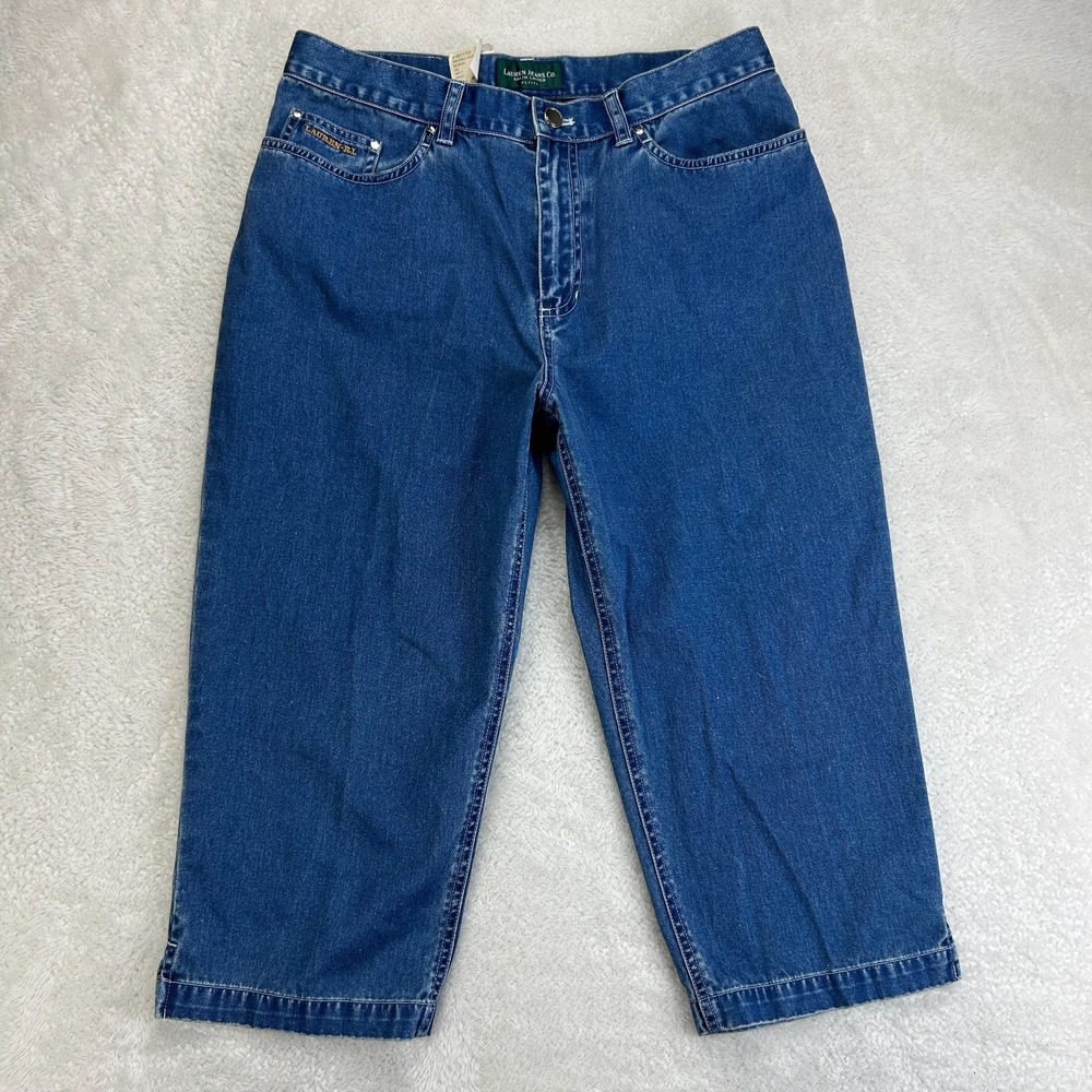 NWT Lauren Jeans Co. Mid-Calf Capri Jeans Womens 12P Deadstock "Read"